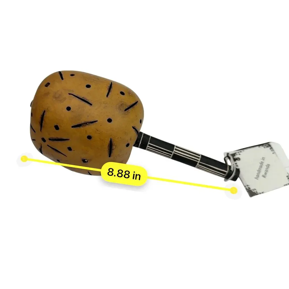 Azizi Life Handmade Rwanda Gourd Shaker Rattle Percussion Instrument - Picture 6 of 6